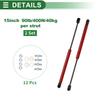 Motoforti Universal Lift Support Window Lid Toolbox Gas Strut Springs 15"/380m 90lbs/400N/40kg Red, Set of 2