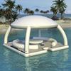 Large Inflatable Yacht Sofa with Sunshade - Outdoor Floating Water Hammock Dock