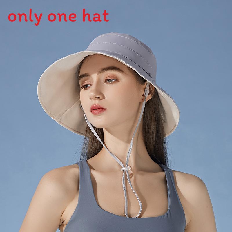 Ice Silk Sun Hat For Women With Wide Brim Uv Protection Summer Fishing Cap Sunshade Accessory