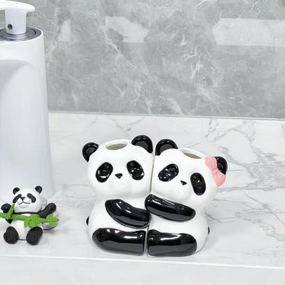 Paire de porte-brosse à dents en céramique Cmaos Creative Panda