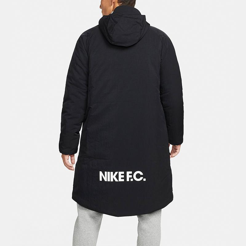 Nike Jachetă Sport Caldă cu Glugă de Lungime Medie Bărbați Jachetă Negru DJ0992-010