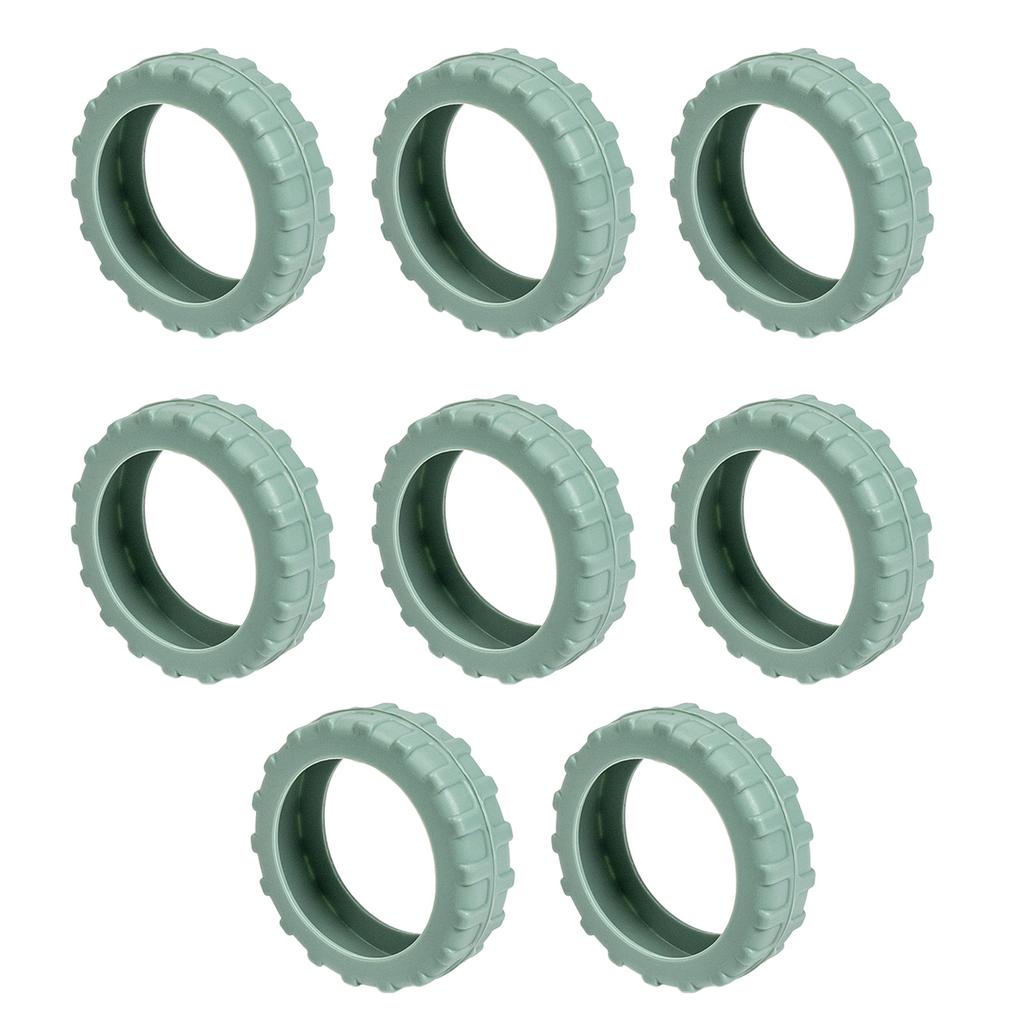 8Pcs Universal Silicone Luggage Wheel Cover Noise Reduction Protectors Anti Scratch Anti Roll Easy Installation