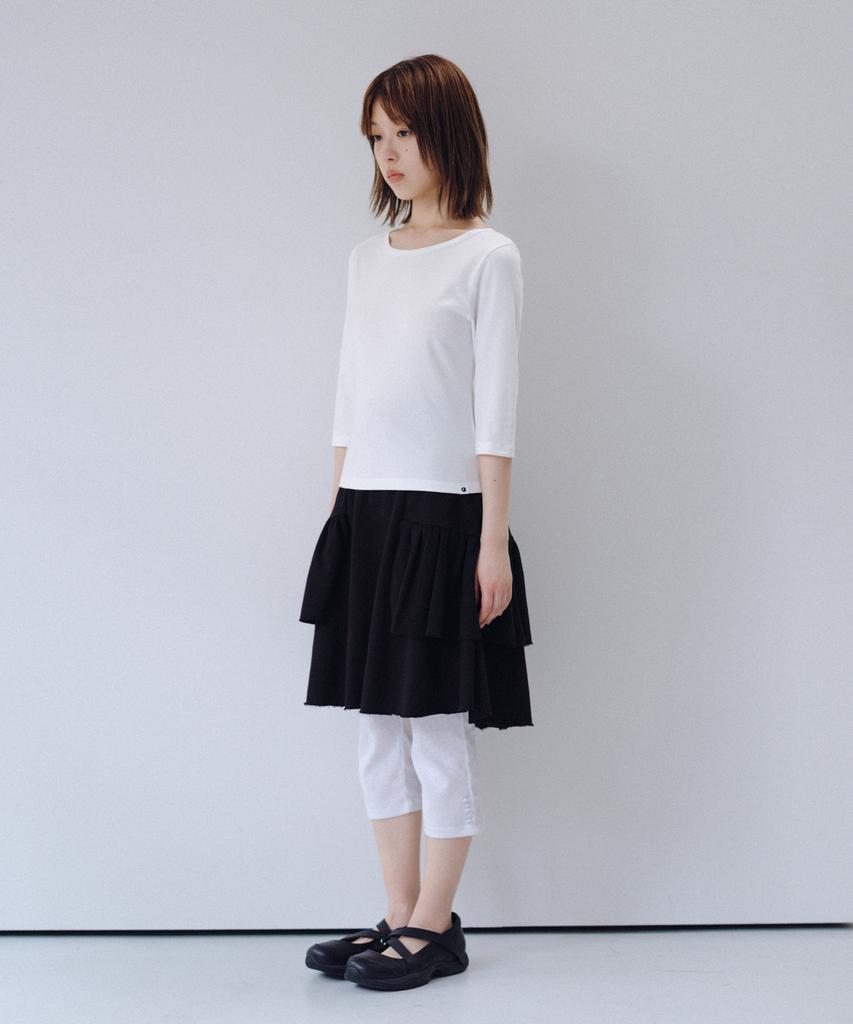 Ohesio Basic 3/4 Sleeve T-Shirt, White
