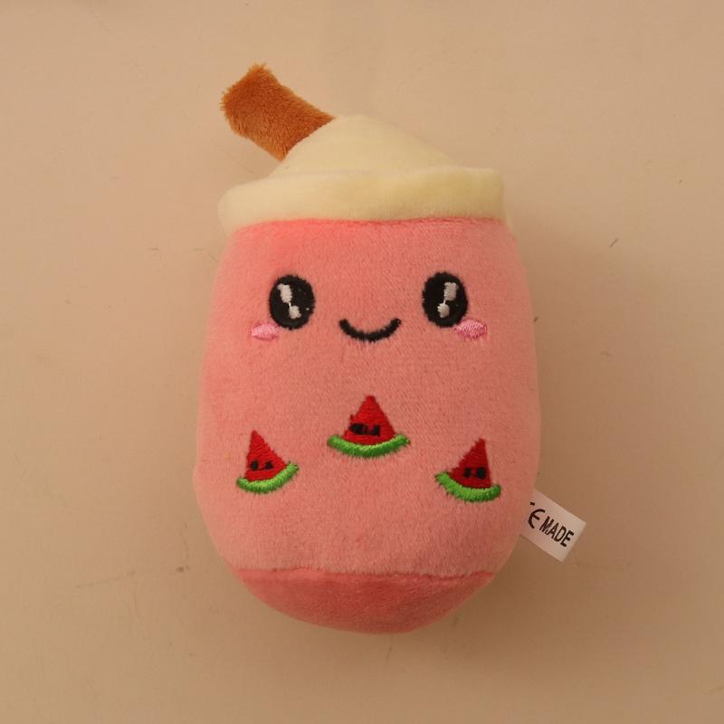 Cute plush milk tea cup pendant plush toy doll bag pendant doll keychain pendant