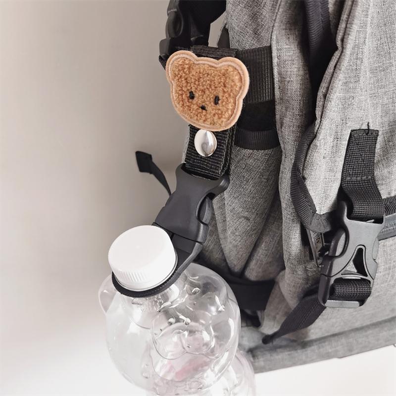 Water Bottle Buckle Clip Carabiner Embroidery Bottle Holder Belt Water Bottle Hook for Travel Hiking Water Bottle Clip
