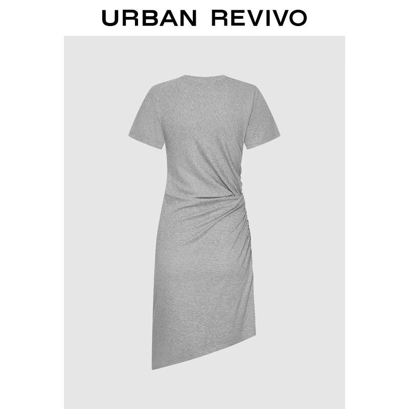 

UR 2025 Autumn Asymmetric Twisted Pleated Dress L