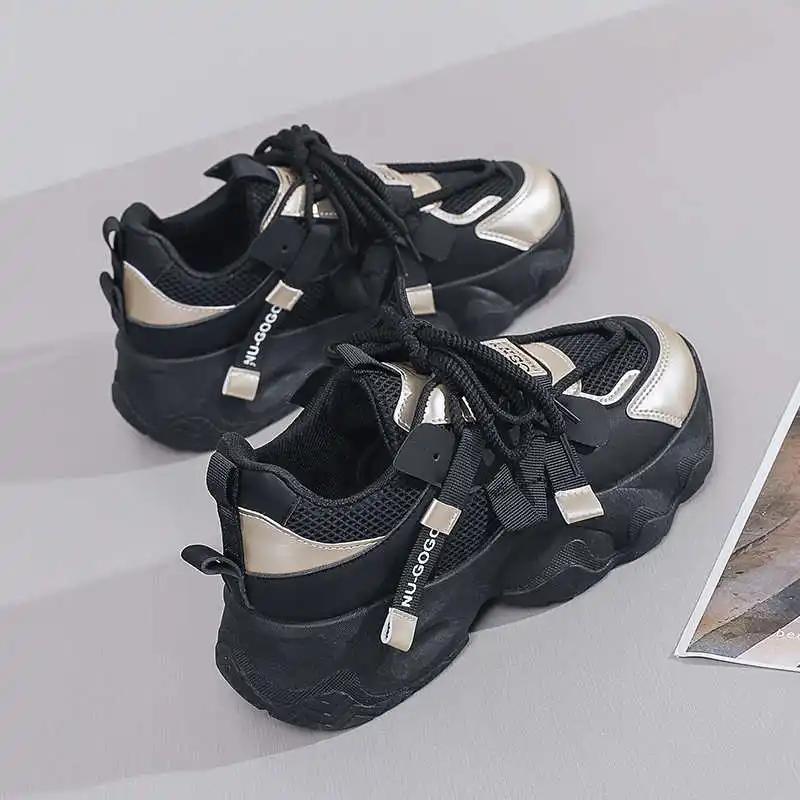 Fashion Big Sole Round Toe Size 48 Shoes Loafers Shoose Sneakers Women Summer Sport Sneachers Portable Clearance 2025 Overseas Cute