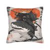 Ukiyo-E Art Japanese Cat Riding Pillow Case Print Pillow Cover For Living Room Sofa Kawaii Pillowcases