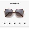 Versatile Large Framed Sunglasses Polarized Light and UV Protection Glasses for Women Men Street Photography Eye Protection