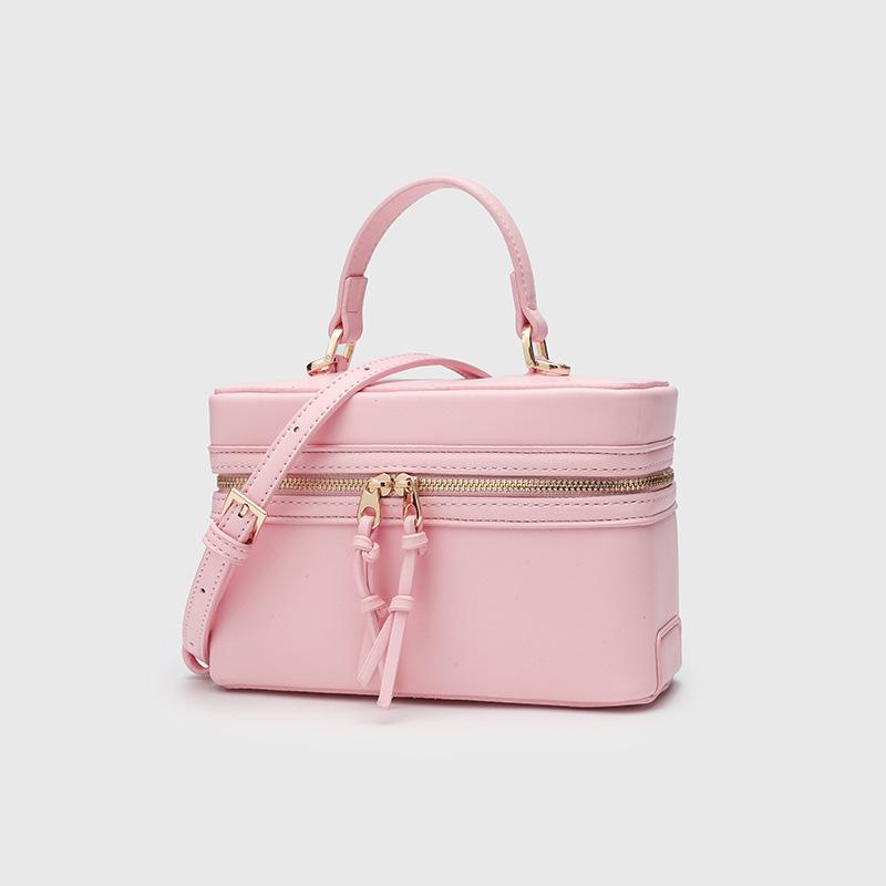 Cross-mirror box bag, small square bag, shoulder messenger women's bag, fashionable versatile handbag, niche