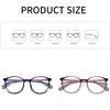 FG Anti Blue Light Reading Glasses Women Round Presbyopic Glasses Diopters +1.0 to +4.0