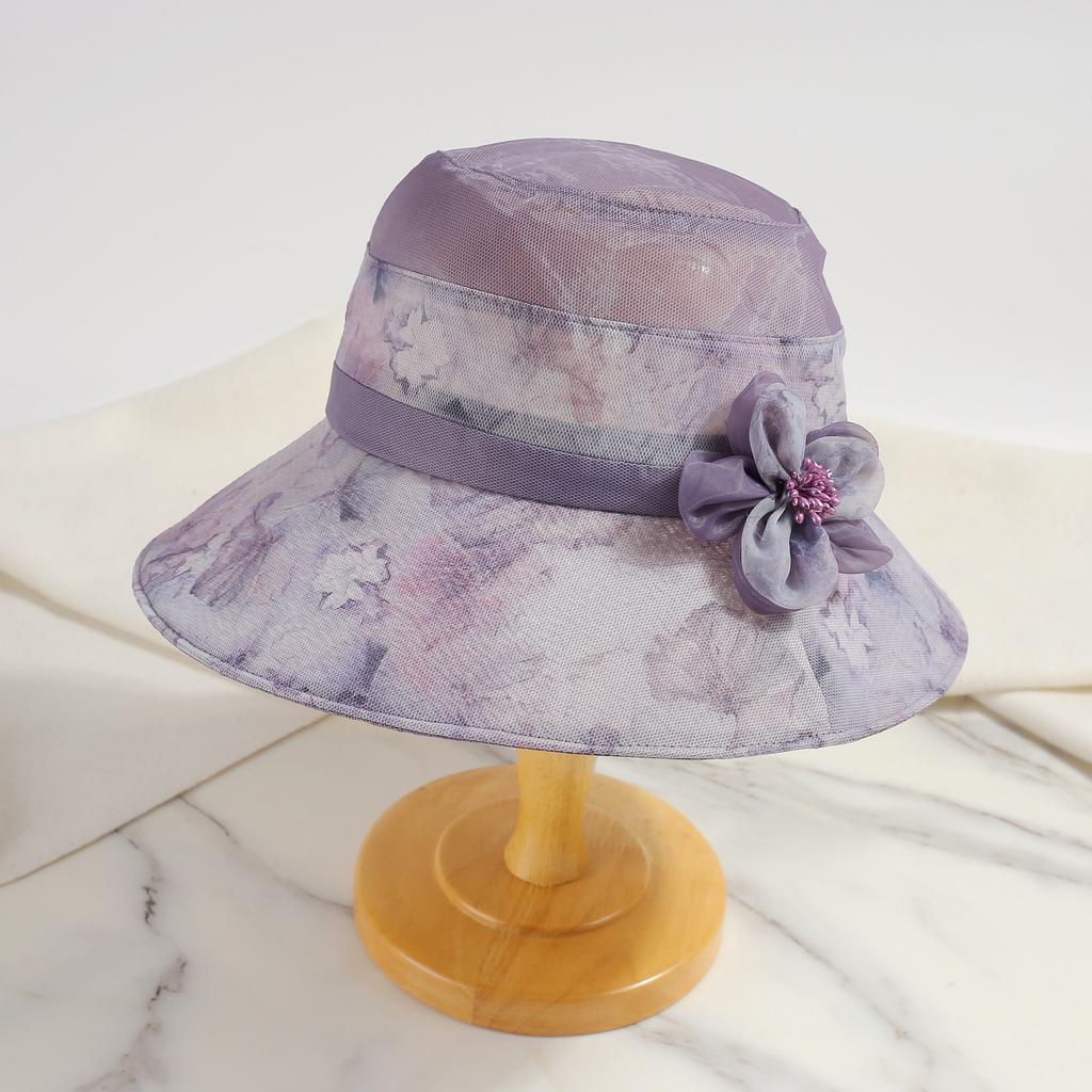 Eugen yarn sun hat elegant basin hat women's spring summer fashion thin mother sun hat in the elderly sun hat