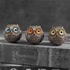 AEE2-Lucky Owl Guardian Owl Statue, Mini Owl Statue Bird Ornament Home Decor, Gift For Owl Lovers