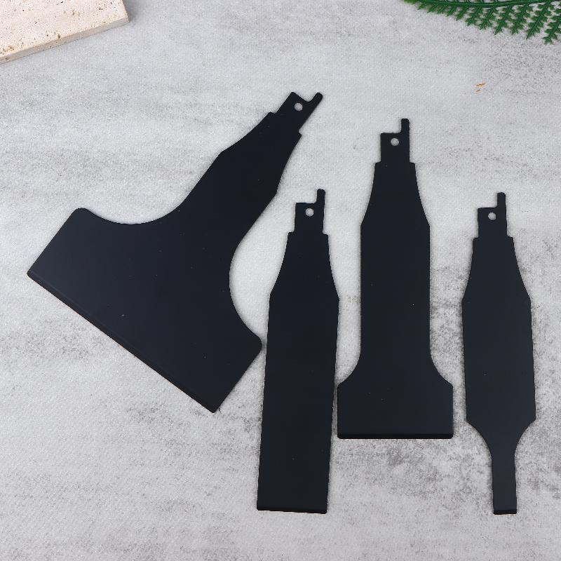 1/4Pcs Reciprocating Saw Scraper Blades, High Carbon Steel Tile Cleaning Tool For Removing Mortar And Adhesive From Ceramic Wall