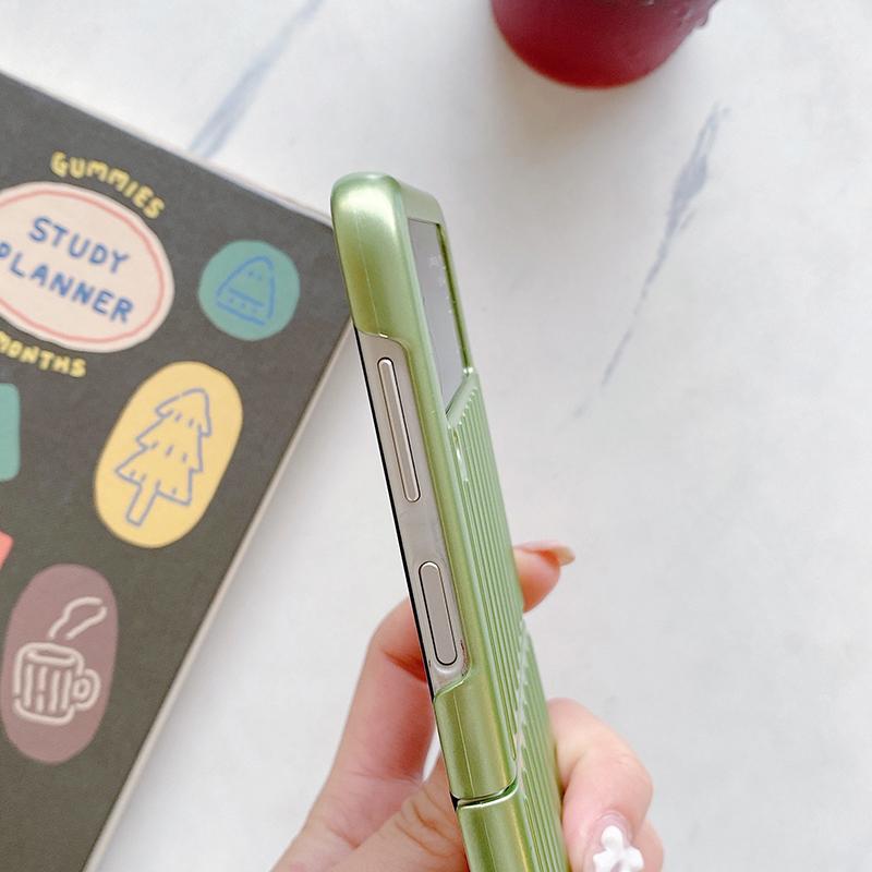 Candy Color Trunk Phone Case For Samsung Galaxy Z Flip 3 5g Hard Pc Back Cover For Galaxy Z Flip3