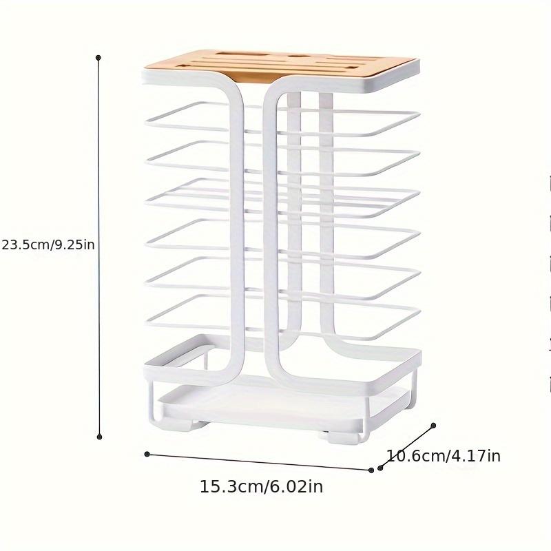 Multifunctional Knife Holder for The Kitchen with a Drainage Tray, Designed for Countertop Storage And Organization.
