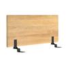 Cabeceira de cama de madeira, tamanho semi-casal, largura 123 x profundidade 2,5 x altura 45 cm, folheado de carvalho 82579604