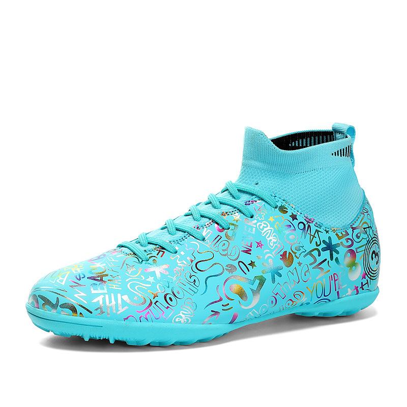 New foreign trade youth men's training football shoes large size AG long nails TF broken nails outdoor lawn sports shoes