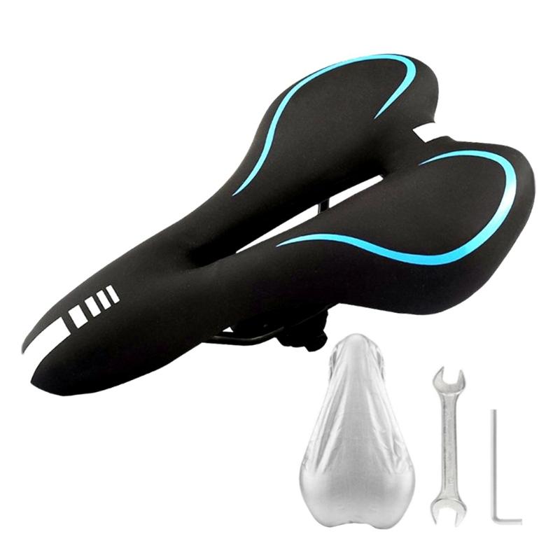 Silicone Bicycles Saddles Cycling Cushions Road Bike Saddles Pad Nonslip Bike Cushions Shock Absorption Seats Pad Enduring