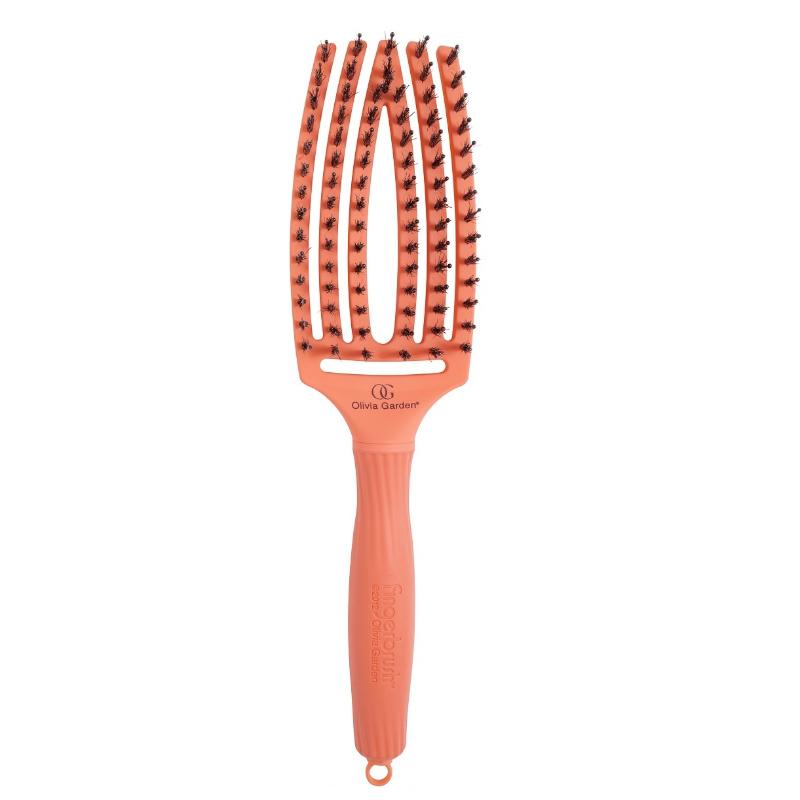 Olivia Garden Finger Brush Blush Coral Medium