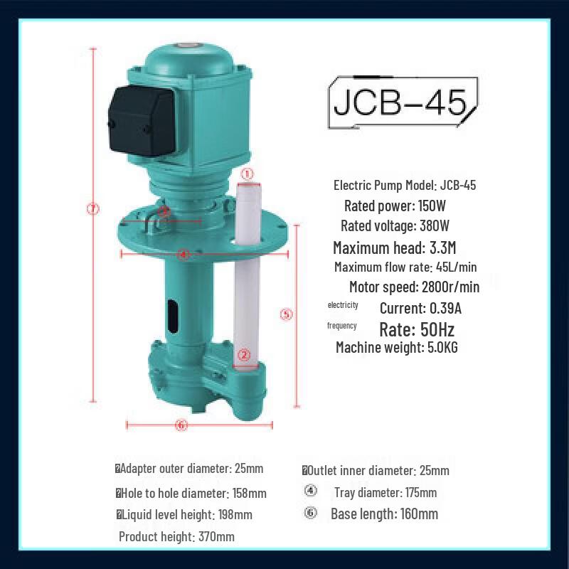 

Junddingying JCB-45-150W Saw Machine Water Pump