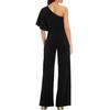 Women Ladies Solid Cold Shoulder Loose Playsuit Party Jumpsuit Long Trouser