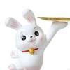 Statue Figurine Animal Sculpture Bunny Figure Resin Decoration Ornament Decorative for Tabletop Home