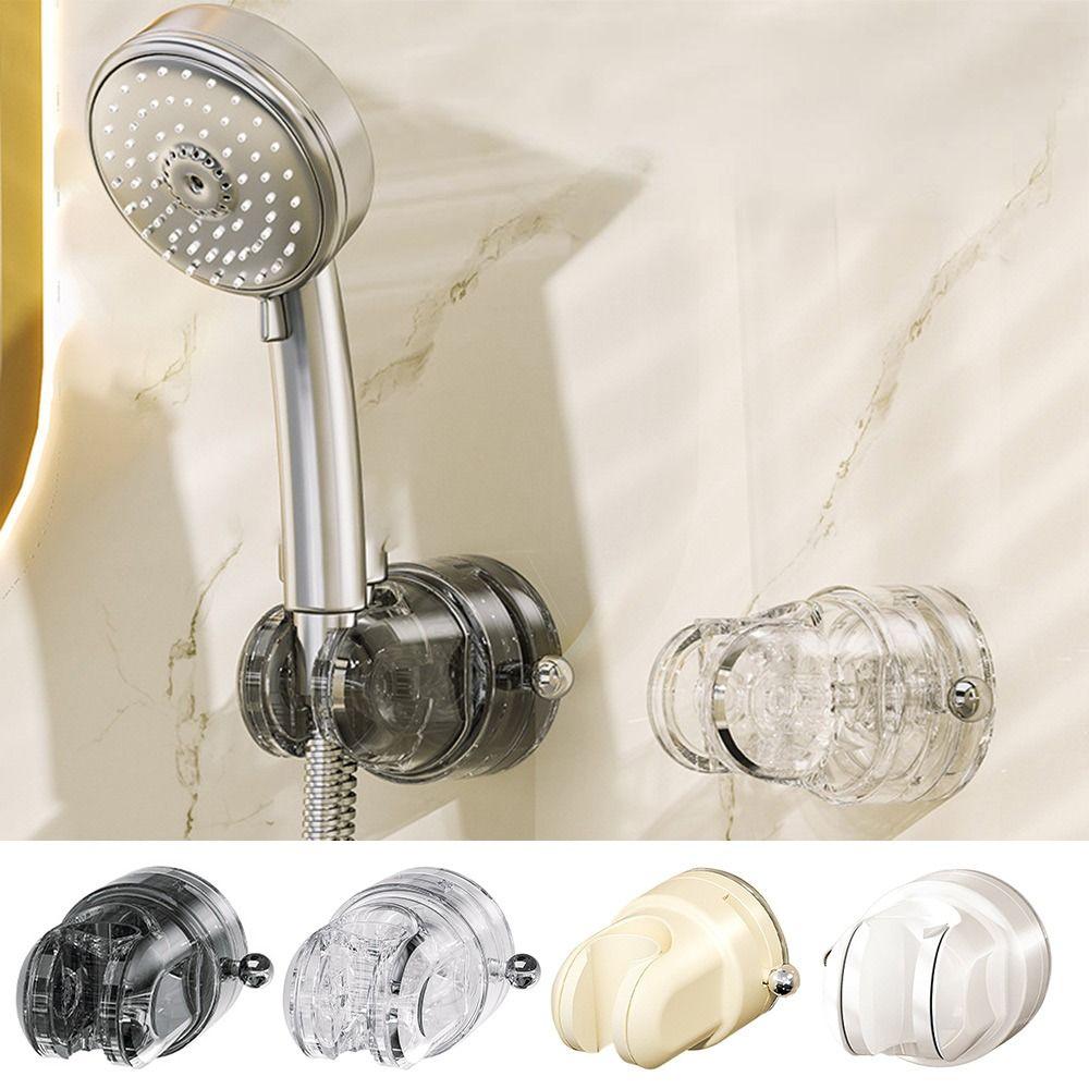 Suction Cup Shower Head Holder Wall Mount No Drilling Shower Head Fixed Bracket Adjustable Easy To Install Shower Rack