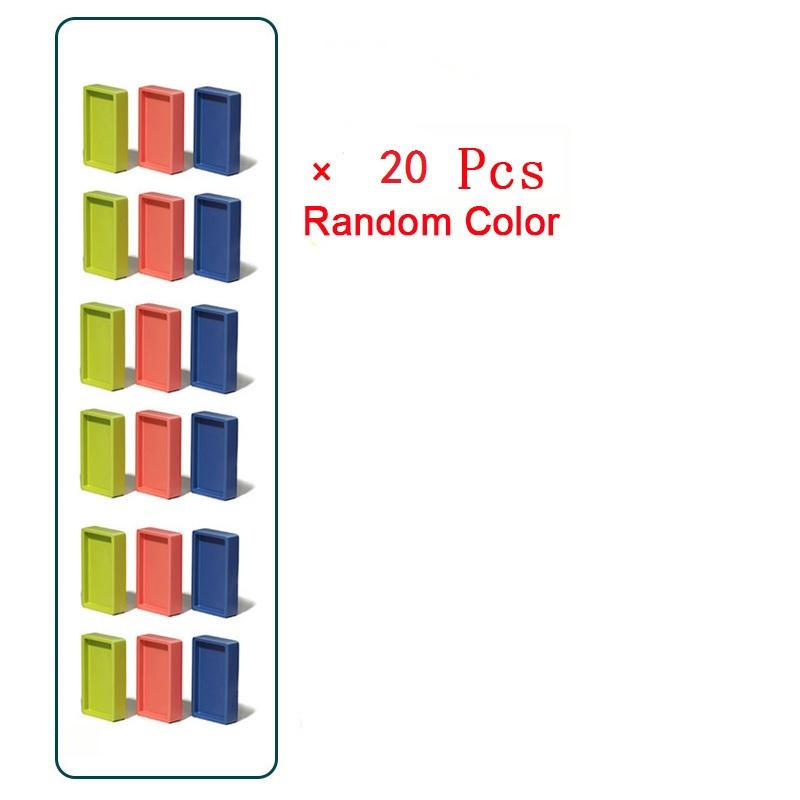 Çocuklar Otomatik Dizen Domino Treni Elektrikli Araba Domino Klipsleri ve Domino Aksesuarları Tuğla Blok Kitleri Oyunları Eğitici Oyuncaklar C