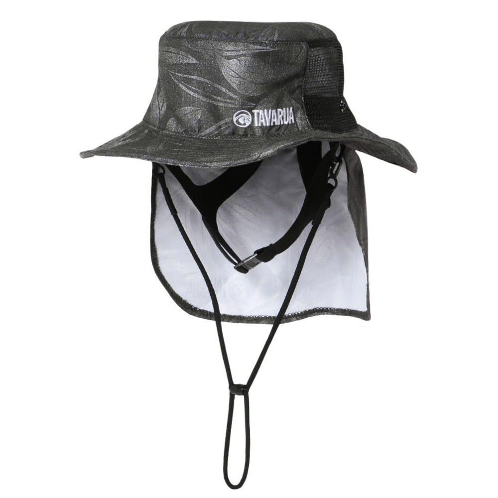 [Tabarua] Solhatt Surfhatt UPF50+ Unisex Bred brem UV-beskyttelse Solskjerm TM1006 (LEAF VINTAGE, 61cm)