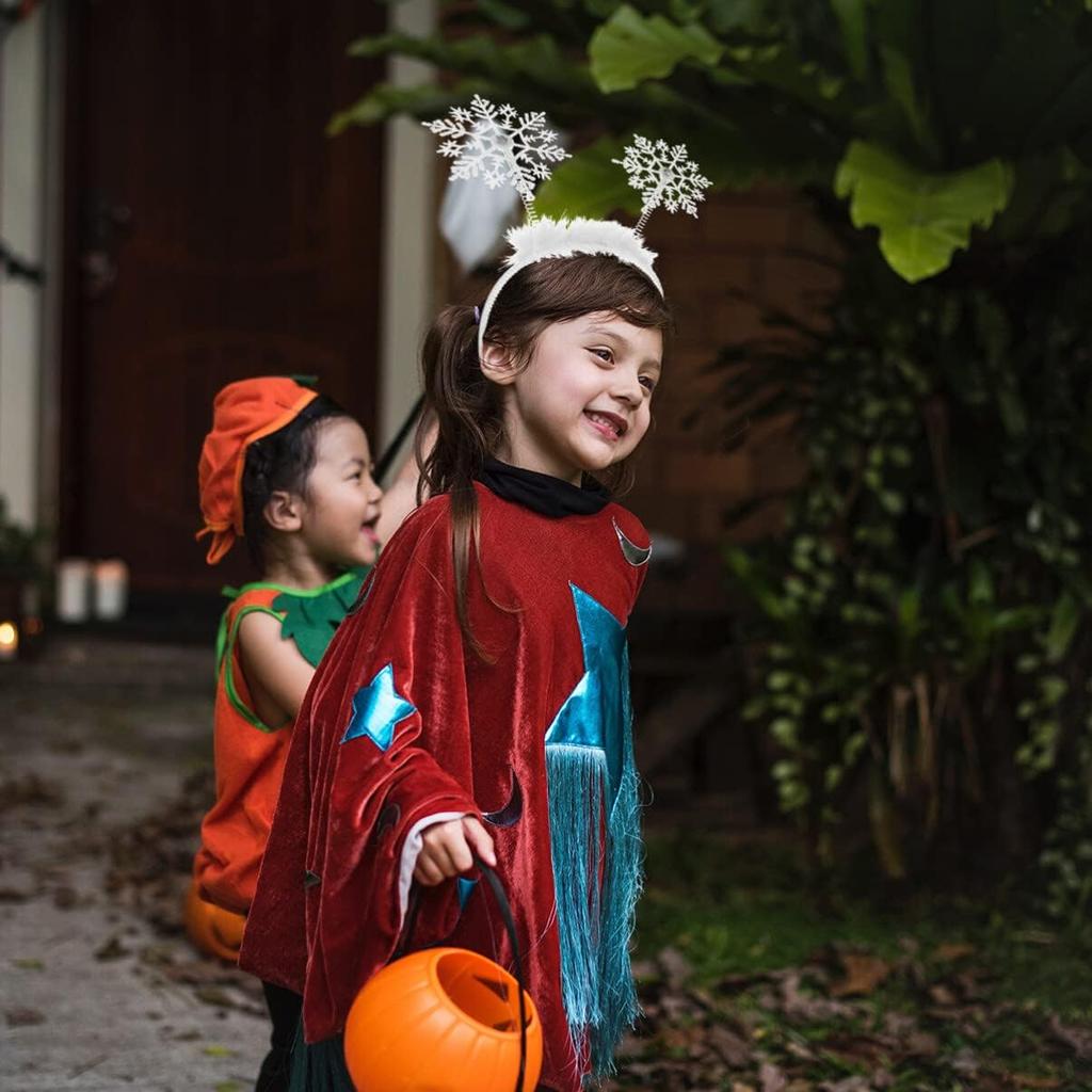 Christmas Headband 6pcs Christmas Decorative Headband Adorable Hair Bands Cute Snowflake Hair Hoops Snowflake Headdress Birthday Favors Halloween