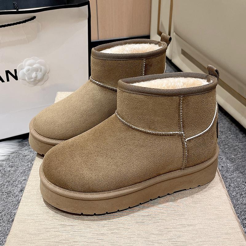 New platform cotton shoes women's versatile snow boots women's outer wear winter new heightening warm cotton shoes