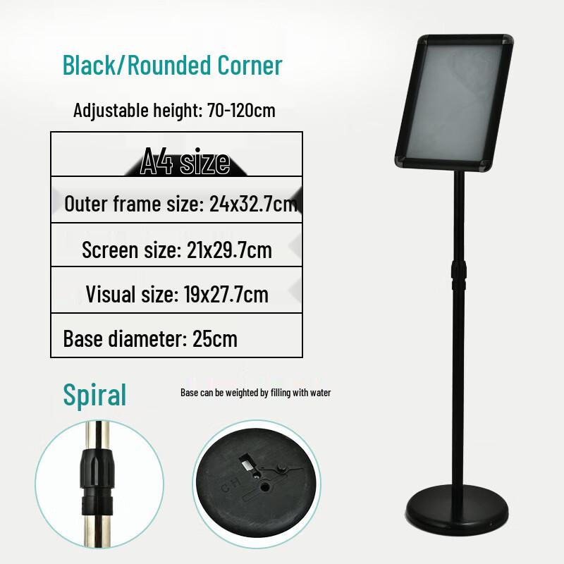 Stainless Steel Floor Stand Display Sign