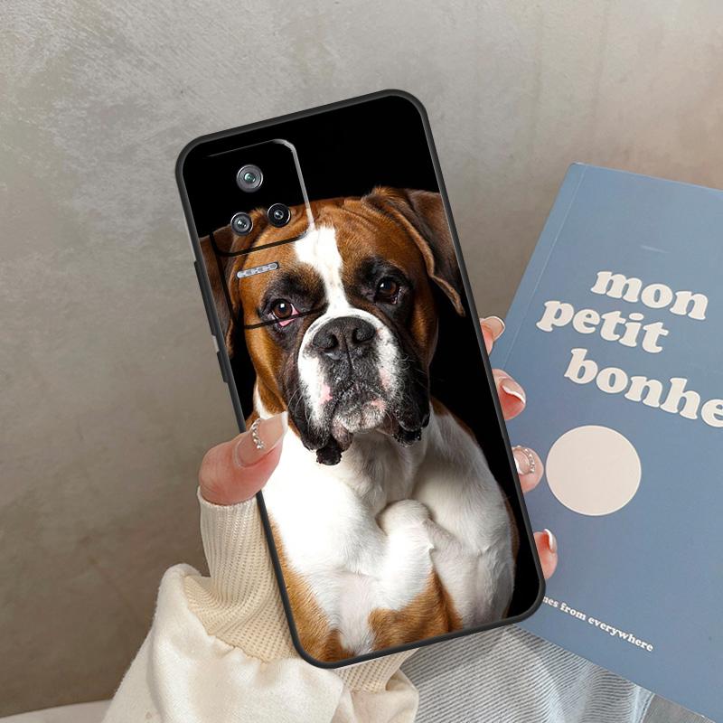 Boxer Dog Case For POCO F5 X5 Pro X3 F4 X4 GT F3 M4 C40 M5 Cover For Xiaomi 13 12 11 Lite 11T 12T Pro