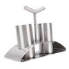 2PCS Kitchen Seasoning Jars 304 Stainless Steel Seasoning Container Condiment Bottle with Rack for