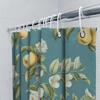 Modern bathroom decor shower curtain with floral fruit pattern for kids' bath area waterproof fabric washable home accessories B