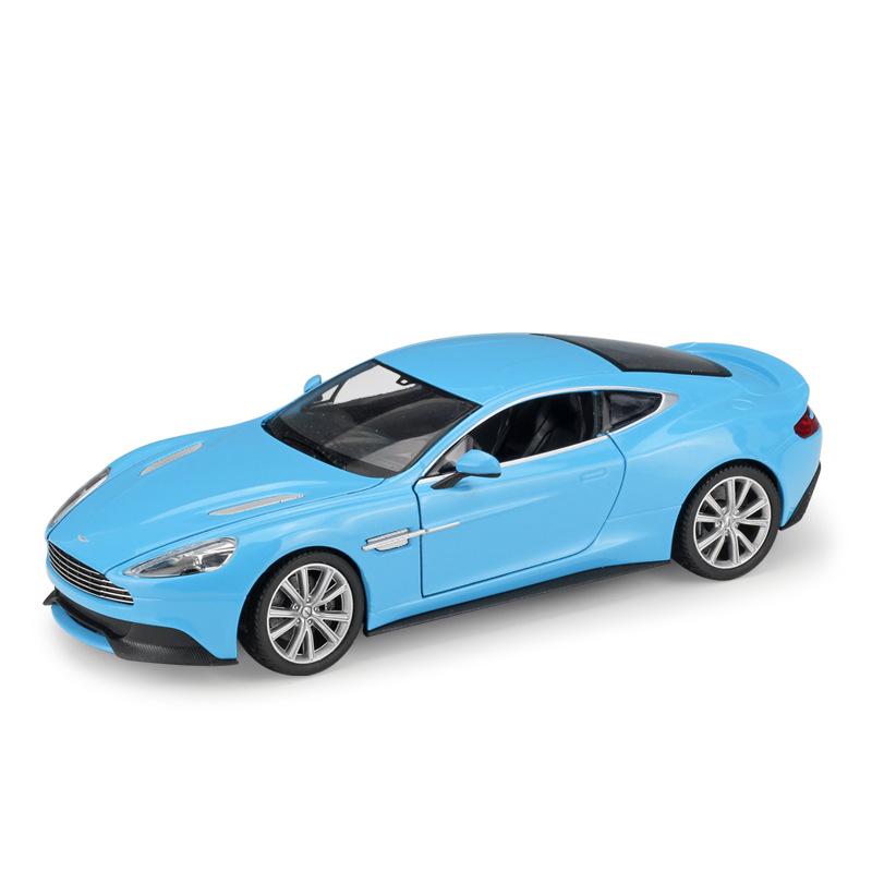 1/24 Maßstab WELLY Aston Martin Vanquish Legierungsautomodell Druckguss Metallspielzeugfahrzeuge Automodell Hohe Simulationskollektion Kindergeschenke
