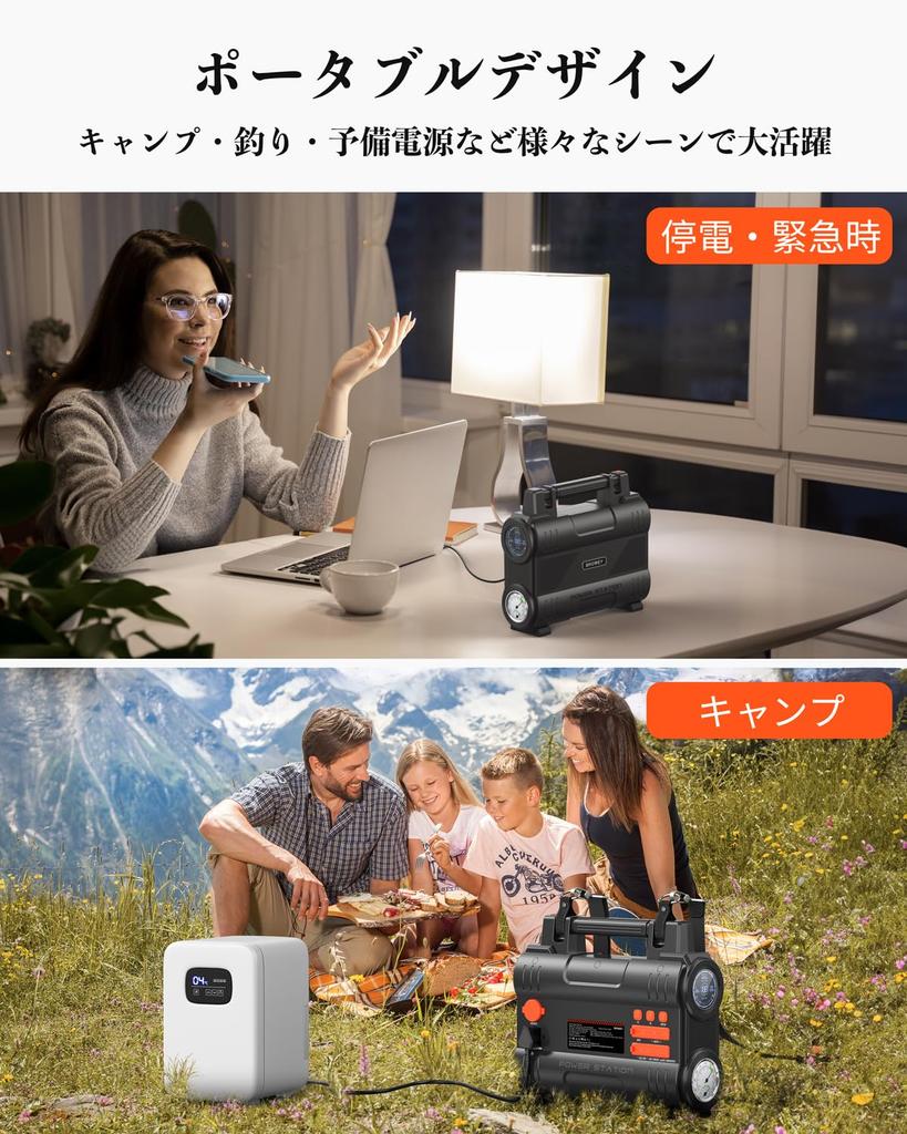 BROWEY Portable Power High Capacity Lithium Iron Phosphate AC 300W 100W Fast Temperature and Humidity PSE Pure Sine BMS Backup Power Ideal for Car