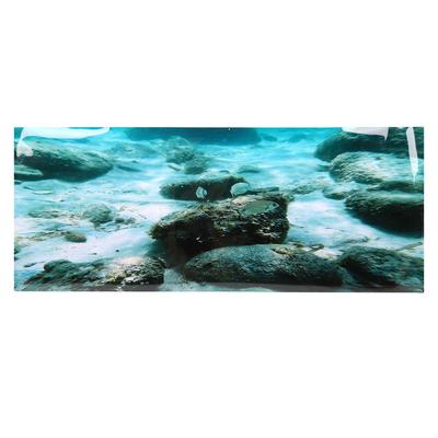 PVC Klebefolie Meeresboden Felsmuster Aquarium Hintergrund Poster Aufkleber Aquarium Dekoration 61x30cm