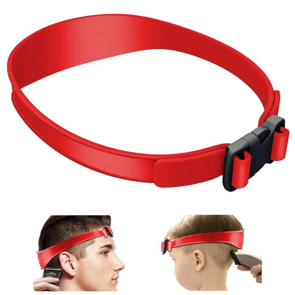 DIY Hair Trimming Template Haircut Band Breathable Curved  Silicone Home Hair Trimming Guide for Boys Men