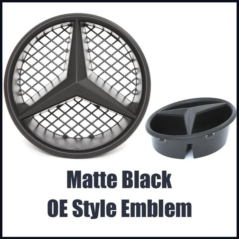 Calandre avant style OE Noir et Argent Emblème Étoile Noir Brillant Pour Mercedes Benz Classe GLK X204 2008-2012 GLK280 GLK300 GLK350