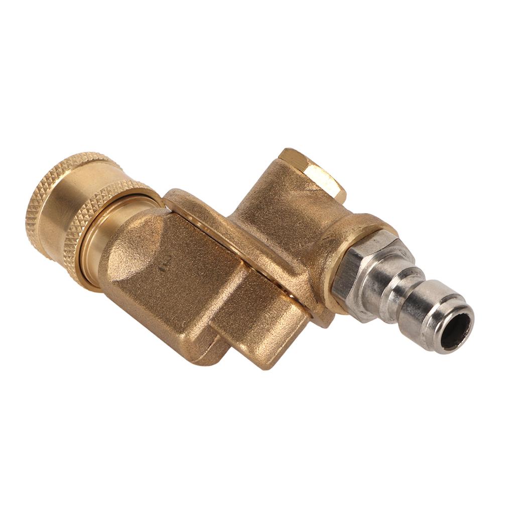 Quick Connecting Pivoting Coupler Attachment 1Celsius4in for Pressure Washer Nozzle 4500psi Garden Supplies