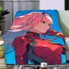 Sexy Girl ZERO TWO DARLING Printed Blanket Picnic Blankets Warm Blanket Soft and Comfortable Blanket Home Travel Birthday Gifts