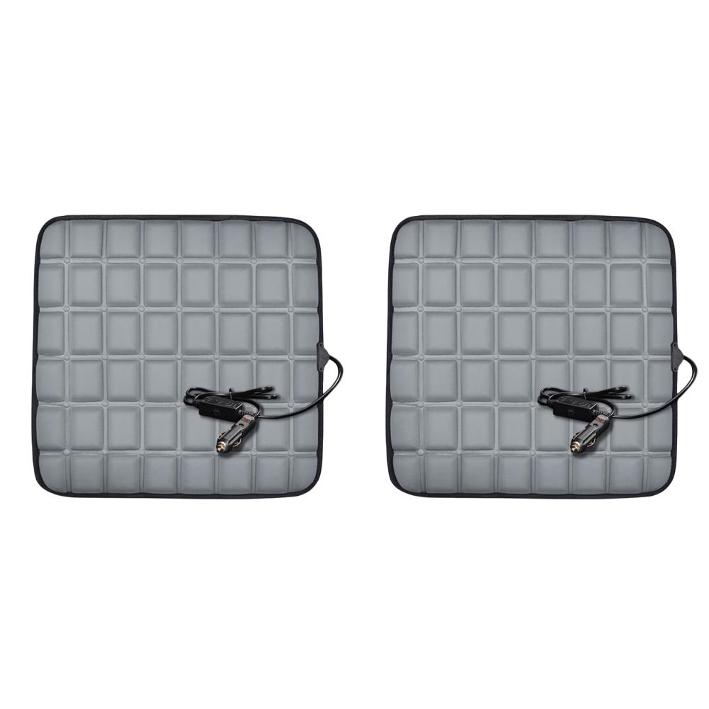 2PCS/1PC 12V Car Seat Heated Cover 40W Electric Heating Pads Anti-slip Front Seat Cushion Adjustable Temperature Winter Pad