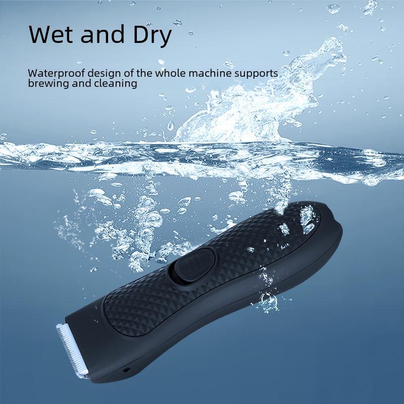 Waterproof Electric Body Hair Trimmer: Painless Shaver for Women's Armpits, Legs, and Bikini Area
