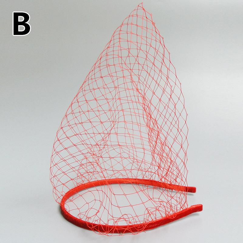 1PC Retro Veil Headband Bridal Headpiece Birdcage Fascinator Mesh Netted Headwear