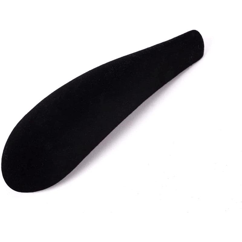 Black Non-Slip Flocked Hanger Shoulder Pad - Thickened & Widened for Anti-Deformation Support