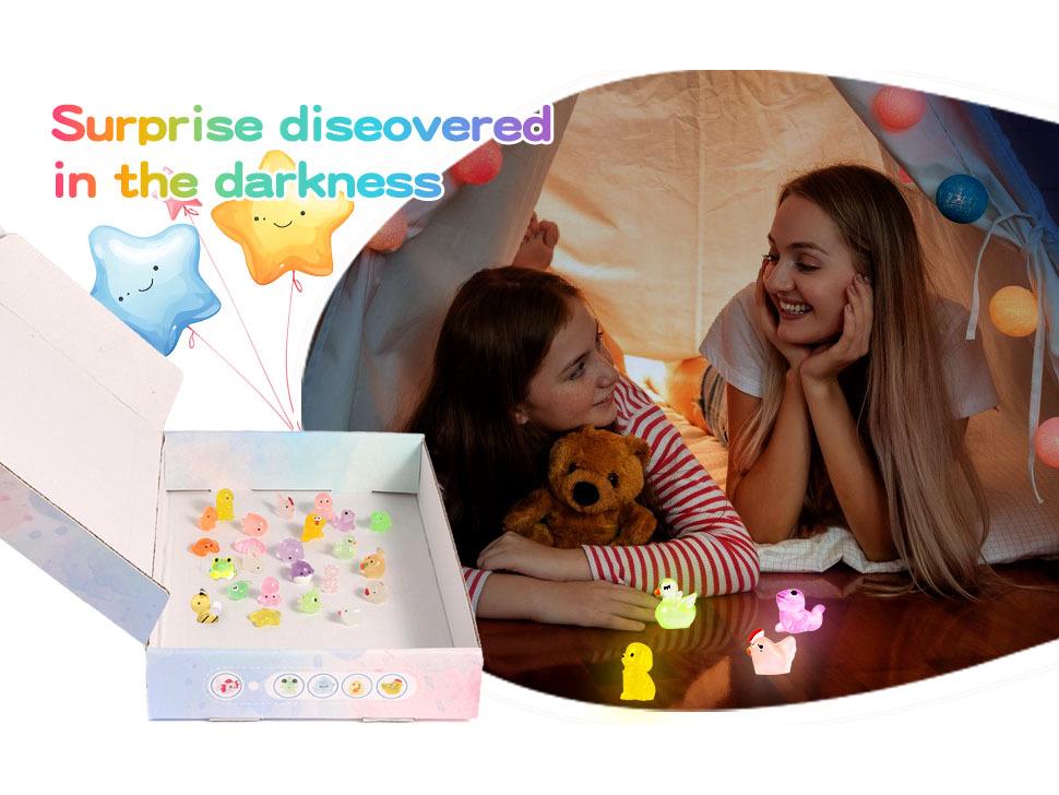 Glow-in-the-Dark Kids Bath Bomb Set with Surprise Toy - Perfect Christmas Gift for Boys and Girls