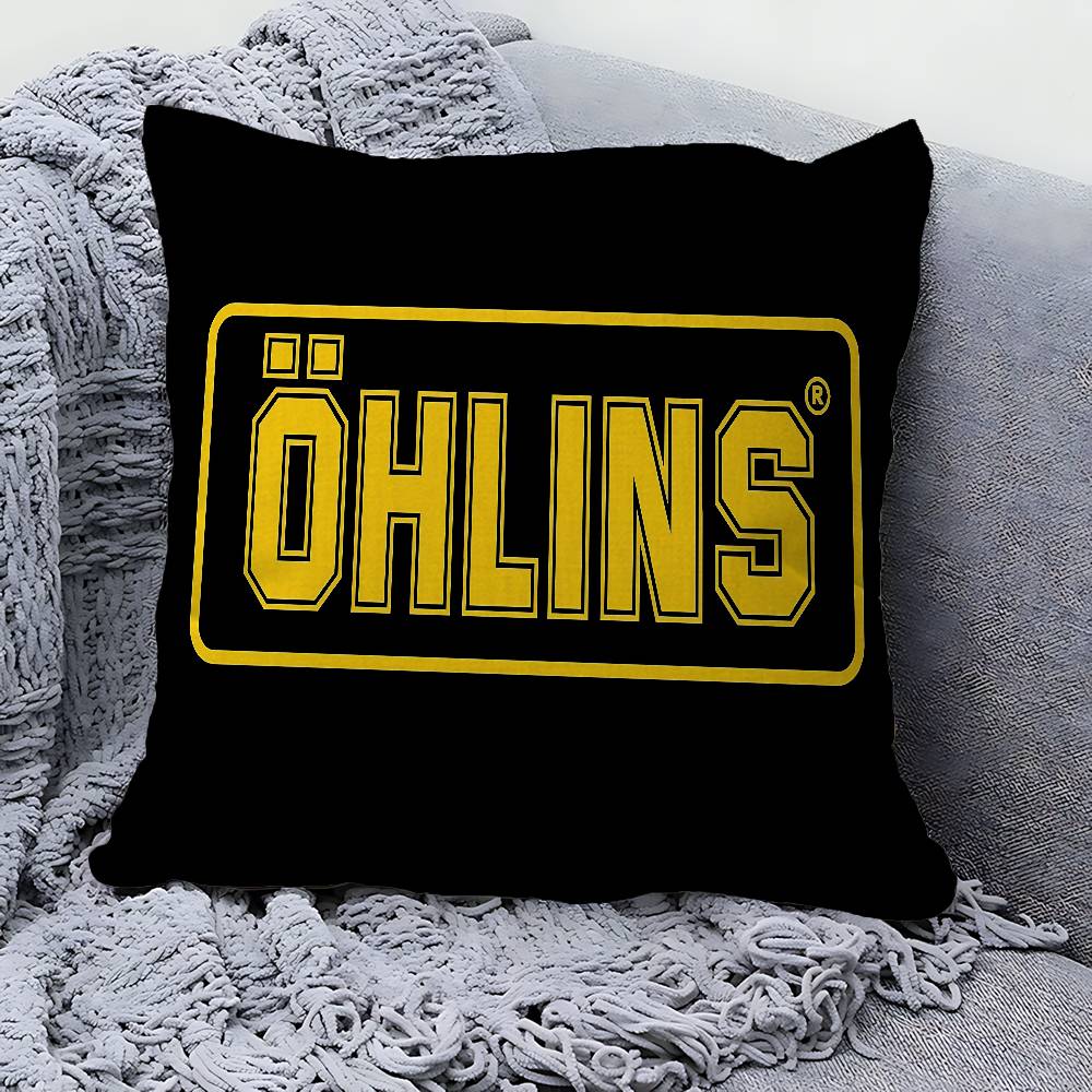 

O-Ohlins Cushion Cover Car Throw Pillow Case For Sofa Car Christmas Gift 40x40cm 45x45cm 30x30 cm