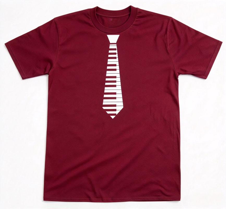 Piano Keyboard Tie Print T Shirt Unisex Summer Cotton Short Sleeve Tee Musician Pianist Funny Graphic Casual Harajuku Y2k Top